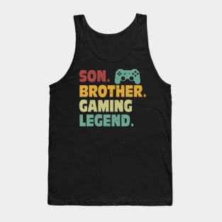 Christmas Gift For Gaming Teenage Boys & Kids Gamer Brother Tank Top